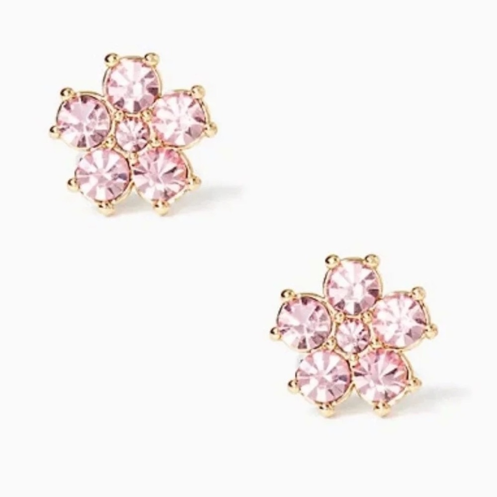 $68 Kate Spade gleaming gardenia flower mini stud earrings